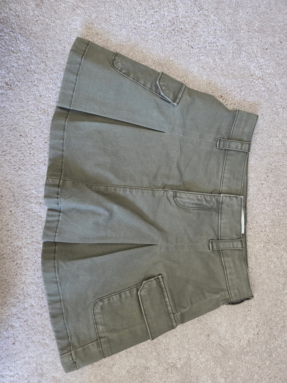 abercrombie kids Olive Green Utility Skort